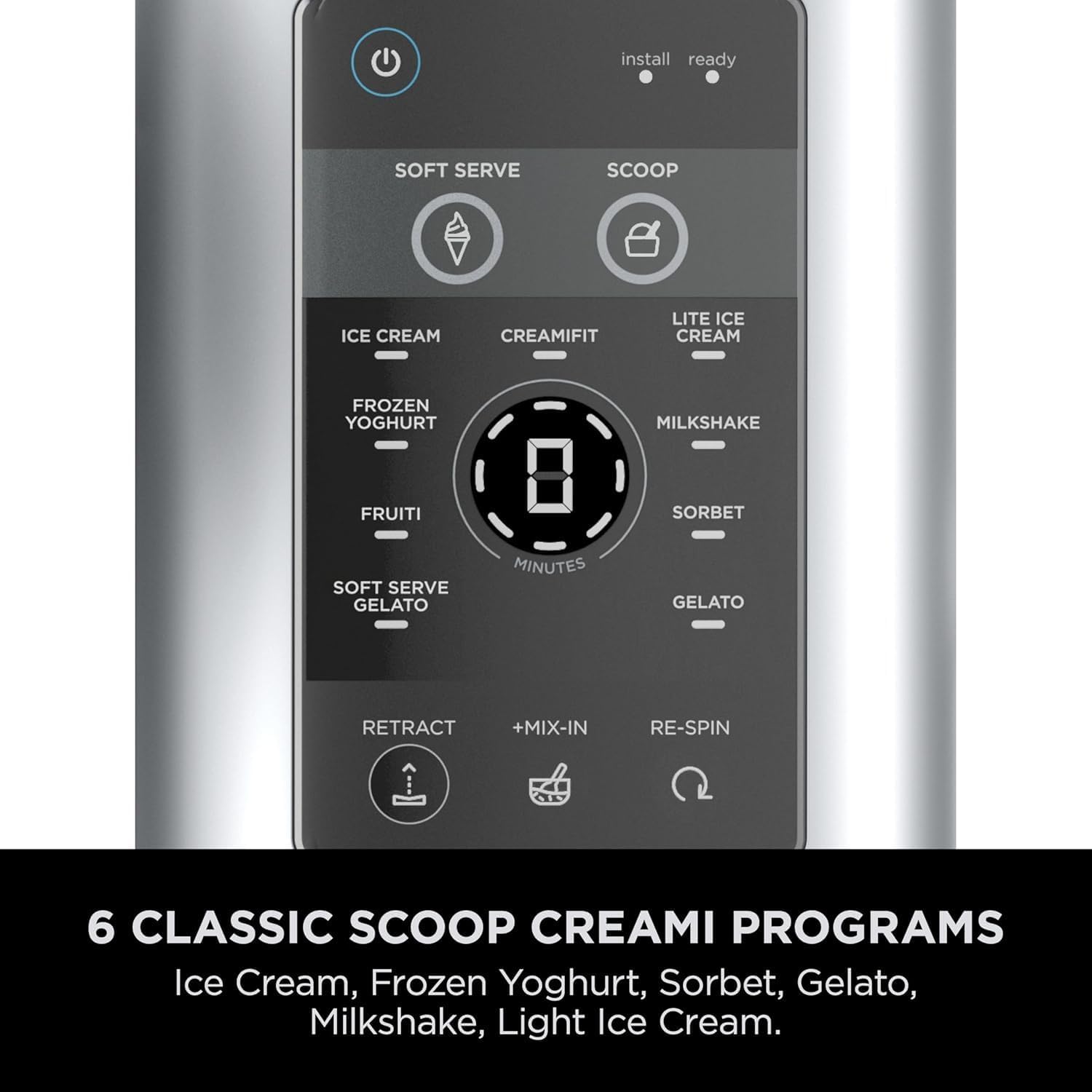 Ninja CREAMi Scoop & Swirl, 12 funciones