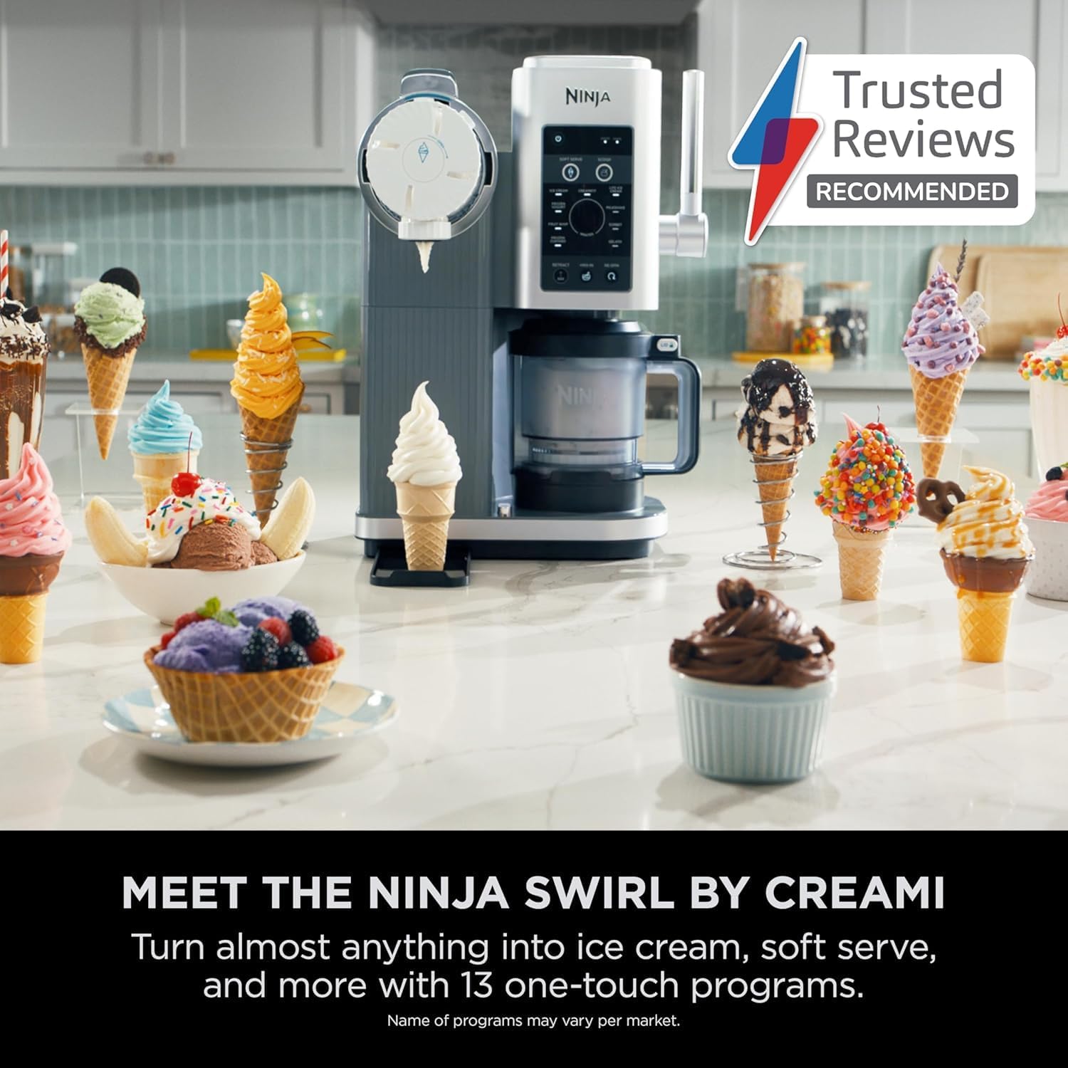Ninja CREAMi Scoop & Swirl, 12 funciones